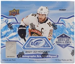 2021-22 Upper Deck ICE NHL Hockey Hobby Box